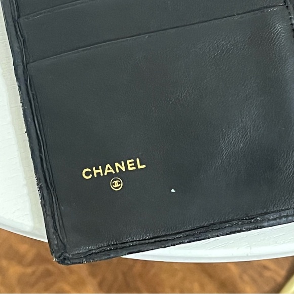 Chanel Vintage Black Quilted Lambskin Leather Wallet and Chanel Shopping Bag - Picture 7 of 15